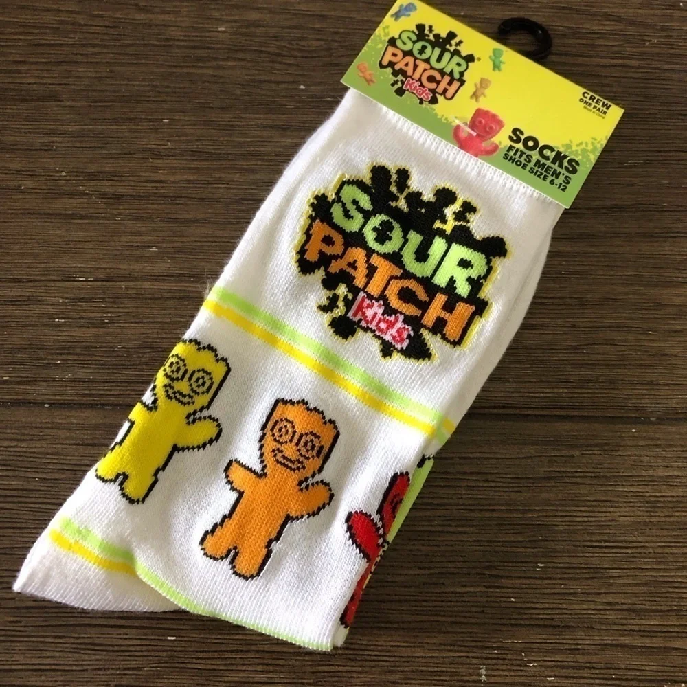 Sour Patch Kids food novelty men’s crew socks